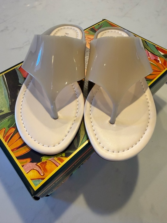 FARM Rio Taupe Jelly Slide Sandals